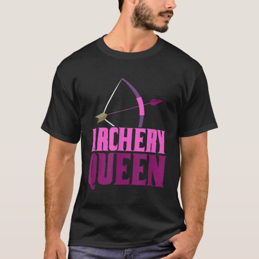 レンジクイーン アーチェリー 弓 狩猟用弓 矢 ハンター スペース Tシャツ (正面)