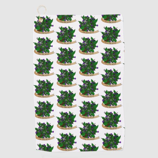 レンジャーサイコロデザイン ゴルフタオル (正面)