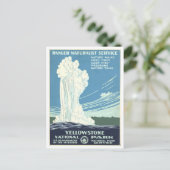 レンジャーナチュラリストサービスイエローストーンヴィンテージ ポストカード (スタンド正面)