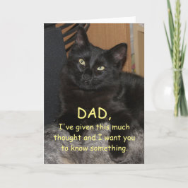 レンジャー子猫名誉ある子供の父のデイカード カード
