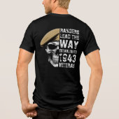 レンジャー隊が先導するベテランのドクロ トライブレンドTシャツ (裏面)