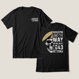 レンジャー隊が先導するベテランのドクロ トライブレンドTシャツ