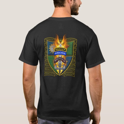 レンジャー75連隊 レンジャー Tシャツ (裏面)