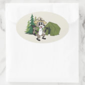 レンジャー・リック |アメリ素晴らしカのキャンプアウト – テント 楕円形シール (バッグ)