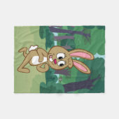 レンジャー·リック|ベッキーハレ フリースブランケット (正面(横))