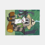 レンジャー·リック|レンジャー·リック·シッティング フリースブランケット (正面(横))