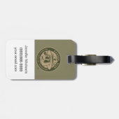 レンジャー·リック| Ranger Rick Khakiロゴ ラゲッジタグ (裏面横)