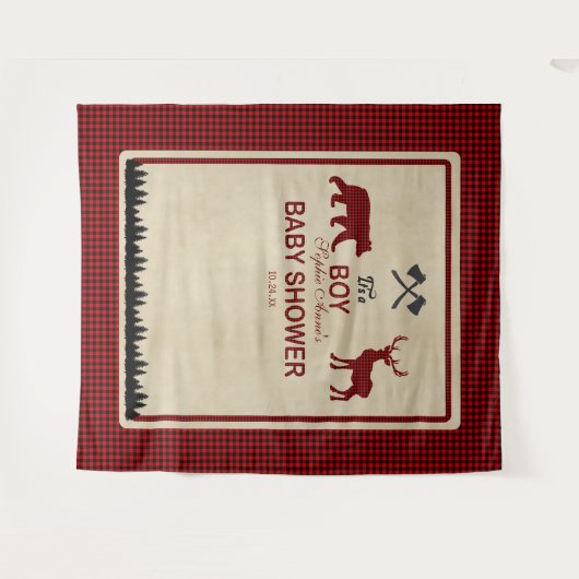 レンジャー 赤ちゃんシャワーの背景 タペストリー (正面(横))