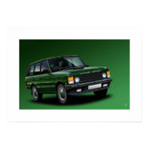 レンジローバーヴォーグポスターイラストレーション