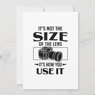 レンズの大きさではない撮影者への贈り物 案内状