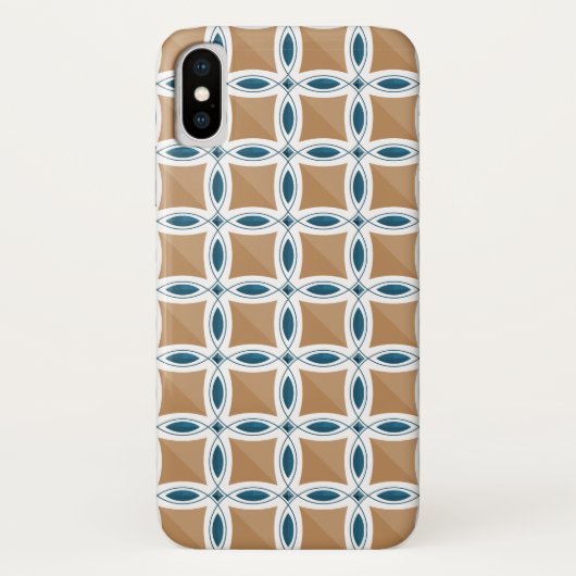 レンズパターンとダイヤモンドの円 Case-Mate iPhoneケース (裏面)
