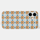 レンズパターンとダイヤモンドの円 Case-Mate iPhoneケース (裏面 (横))