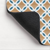 レンズパターン付き円とダイヤモンド マウスパッド (コーナー)