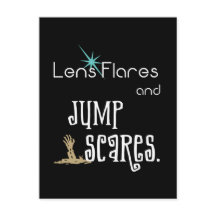 レンズフレアとジャンプ怖れの映画ユーモア