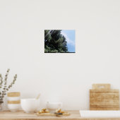 レンズフレア付き松 ポスター (キッチン)