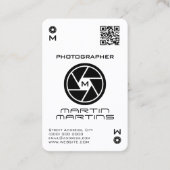 レンズホワイト名刺のエース 名刺 (正面)