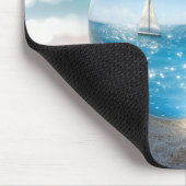 レンズボールに映る海の反射 マウスパッド (コーナー)