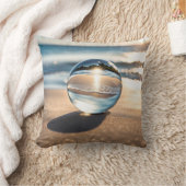 レンズボールオン海ビーチ クッション (ブランケット)