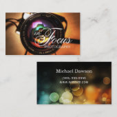 レンズモダン写真撮影用名刺 名刺 (正面/裏面)