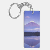 レンズ雲と富士山 本栖湖、 キーホルダー (正面左)