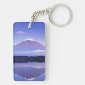 レンズ雲と富士山 本栖湖、 キーホルダー (裏面)