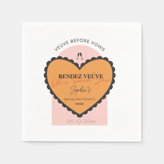 レンズ ヴィヴ コクテール ナプキン ヴィヴ ビフォア ヴォウズ スタンダードカクテルナプキン (正面)