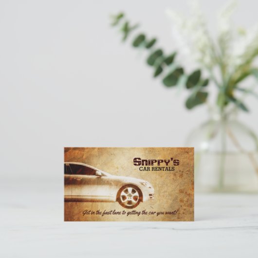 レンタカーの名刺 名刺 (スタンド正面)
