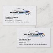 レンタカー修理プロフィールの名刺のテンプレート 名刺 (正面/裏面)