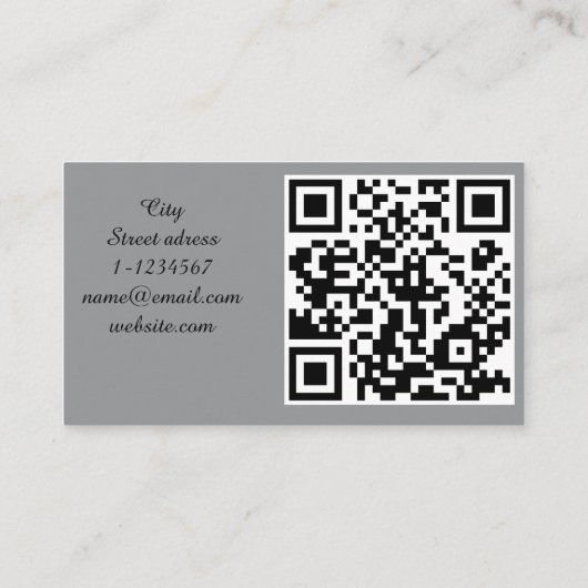 レンタカーQRコードプロフェッショナル 名刺 (裏面)