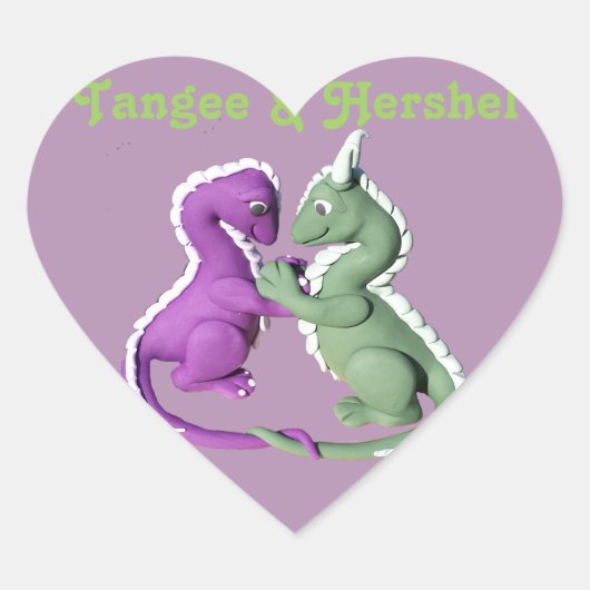 レンタステッカー ハートシール (正面)