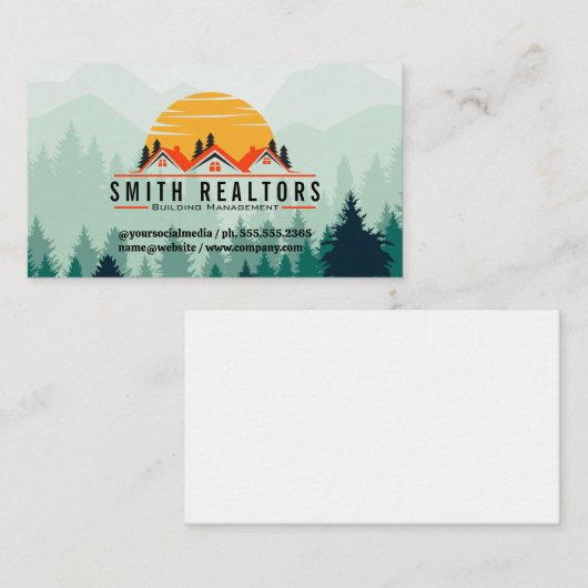 レンタルのプロパティ |客室 |フォレスト 名刺 (正面/裏面)