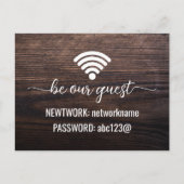 レンタルキャビン 伝統的WiFiカード ポストカード (正面)