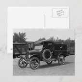レンタルトラックの黎明期 1925年 ポストカード (正面/裏面)