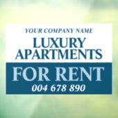 レンタルビジネスレンタルアパートメンツ、白青 ウィンドウサイン (シート3)