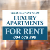 レンタルビジネスレンタルアパートメンツ、白青 ウィンドウサイン (シート2)