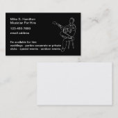 レンタル用アコースティックギターミュージシャン 名刺 (正面/裏面)