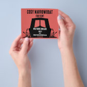 レンタル用ナローボートカナルボート チラシ (手)