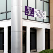 レンタル詳細アパートをカスタマイズ 初月$500オフ 横断幕 (ビルの外側)