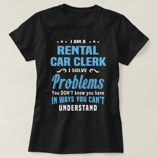 レンタル車係 Tシャツ (デザイン正面)