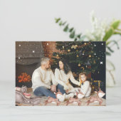 レンダリング付き個人用クリスマスカード 招待状 (スタンド正面)