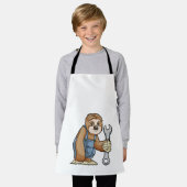 レンチで職人として磨く エプロン (着用した状態)