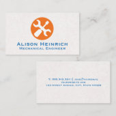 レンチとねじ込み装置 |テクスチャウォール 名刺 (正面/裏面)