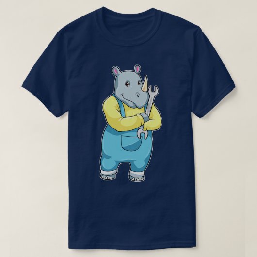 レンチと整備士として Tシャツ (デザイン正面)