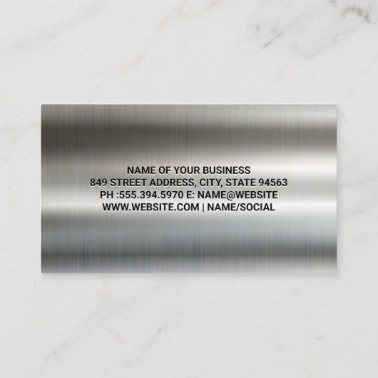 レンチねじ駆動装置 |整備士作業中 名刺 (裏面)