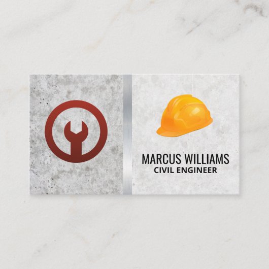 レンチアイコン | ハードハット 名刺 (正面)