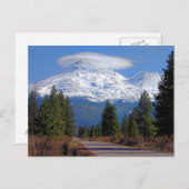 レンチキュラー付きシャスト山 ポストカード (正面/裏面)
