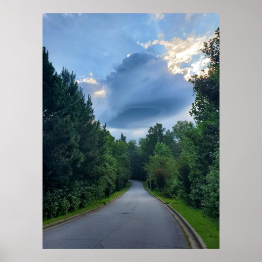 レンチキュラー雲 ポスター (正面)