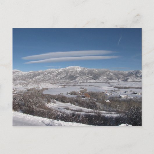 レンチキュラー雲 ポストカード (正面)