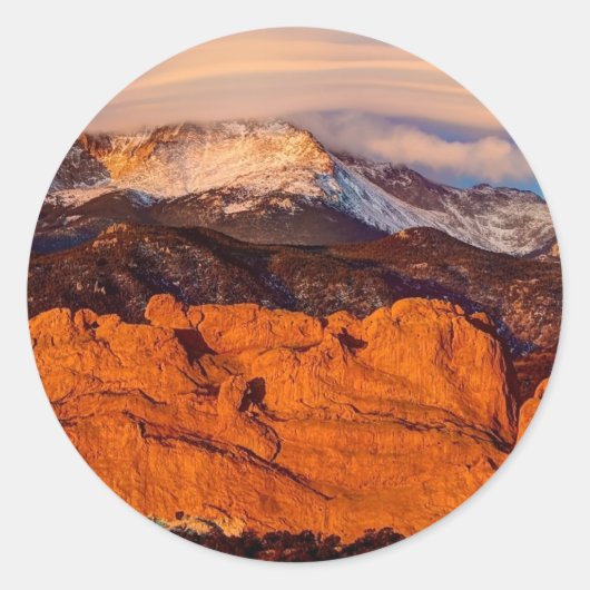 レンチキュラー雲 ラウンドシール (正面)