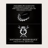 レンチギア及びピストン |自動整備士 名刺 (外部フラット)